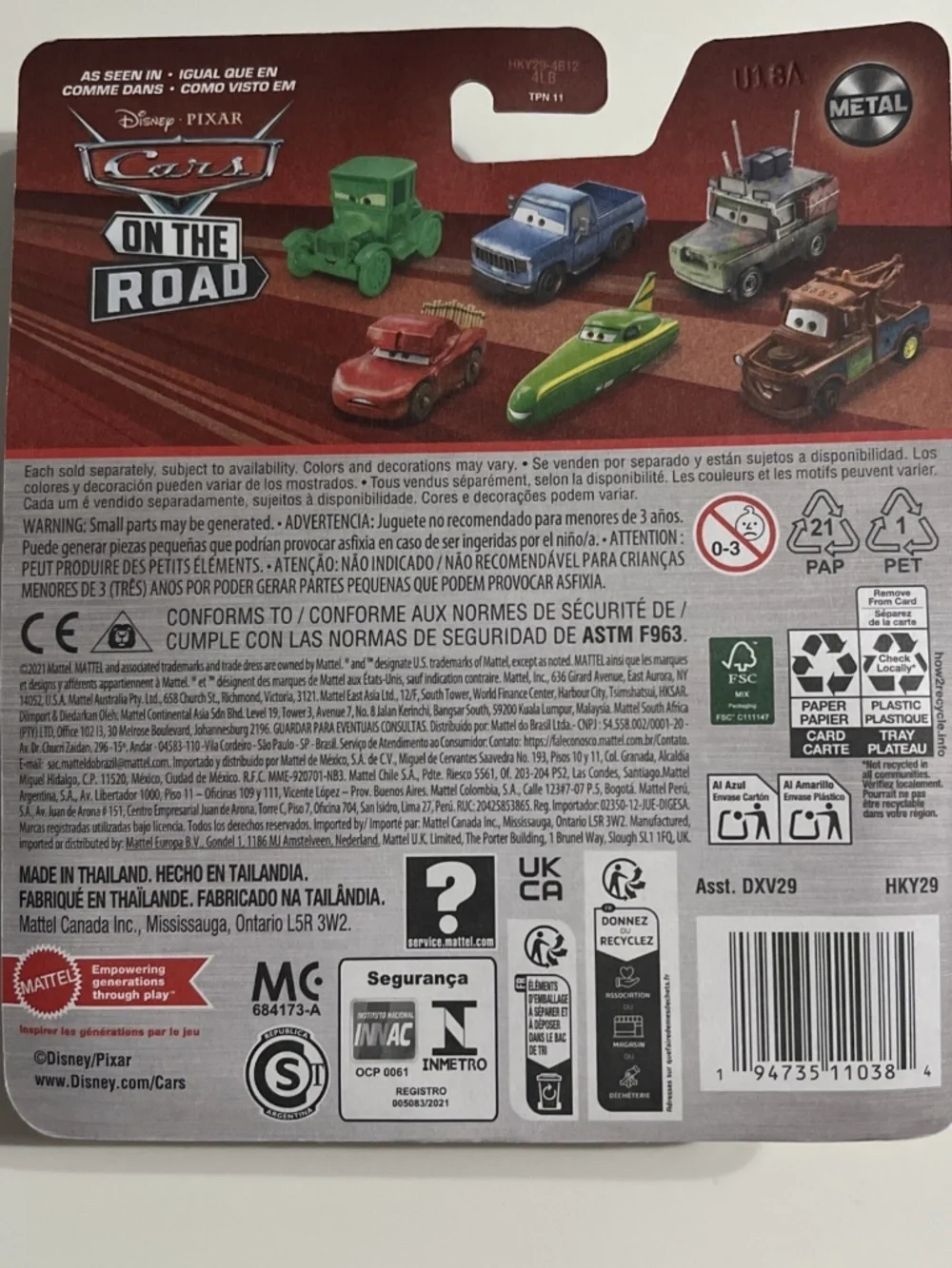 Disney Pixar's Cars on the Road - Lightning McQueen Cryptid Buster Diecast NEW